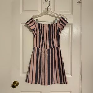 Topshop Moto striped dress